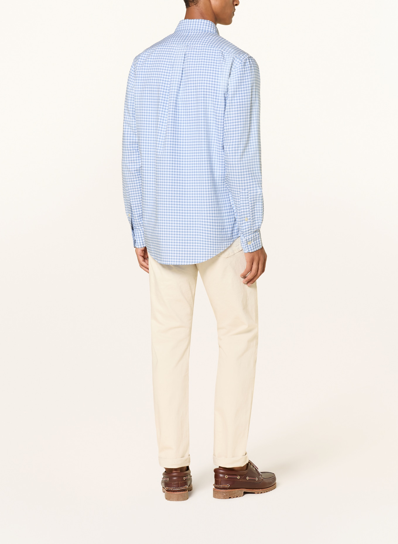 POLO RALPH LAUREN Hemd Custom Fit: HELLBLAU / WEISS