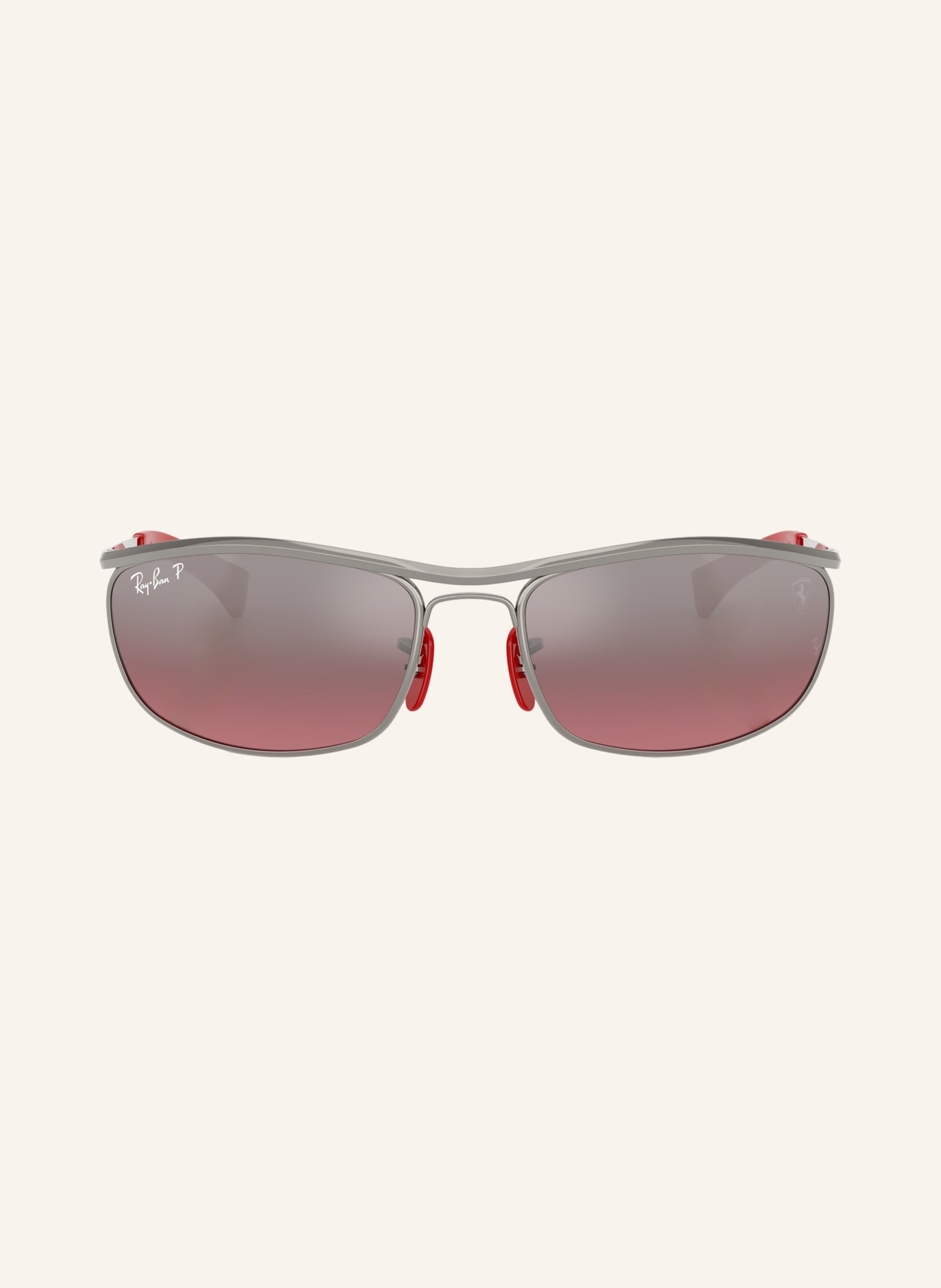 Ray-Ban Sunglasses RB3819M: GRAY/RED POLARIZED