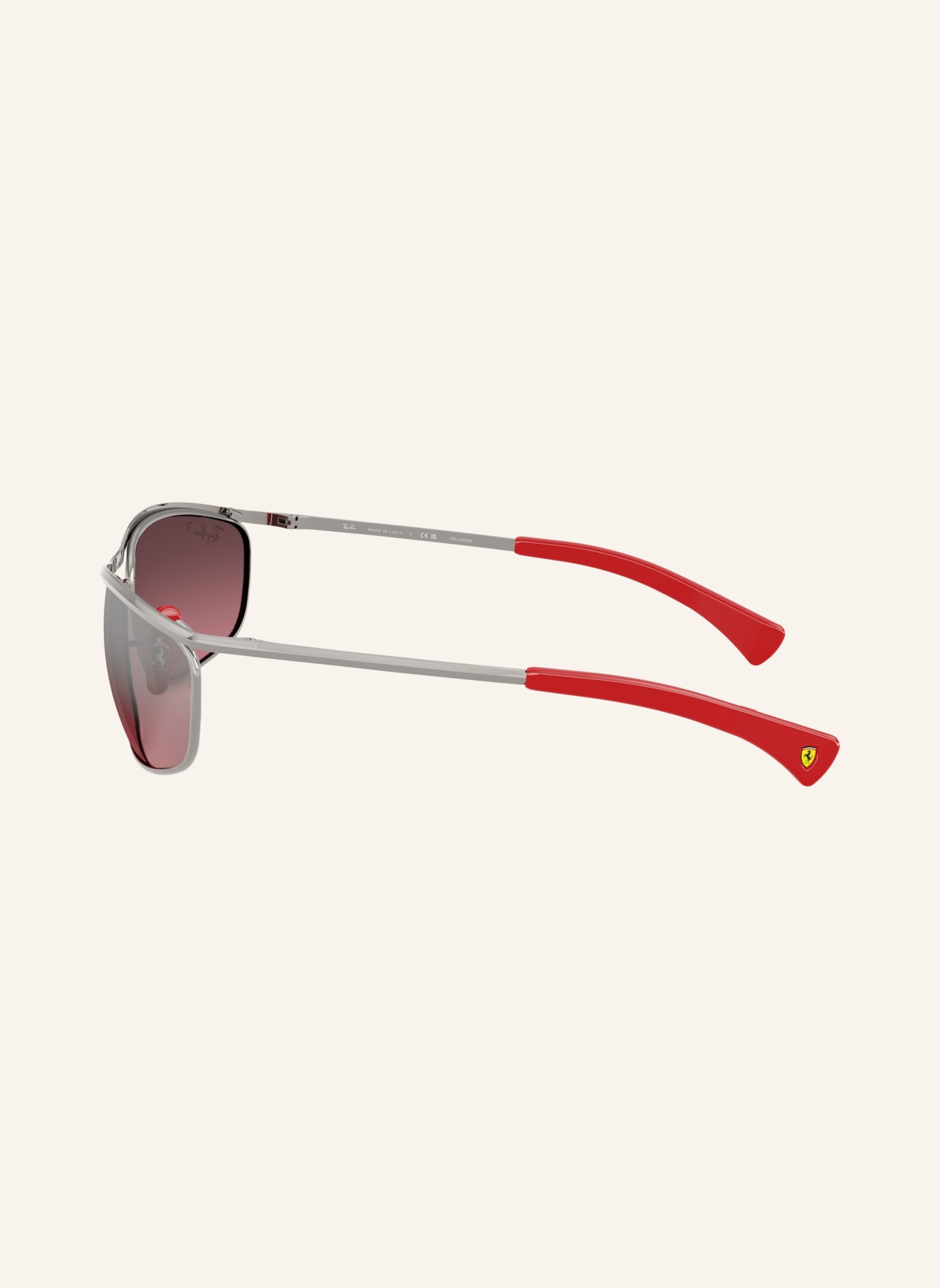 Ray-Ban Sunglasses RB3819M: GRAY/RED POLARIZED