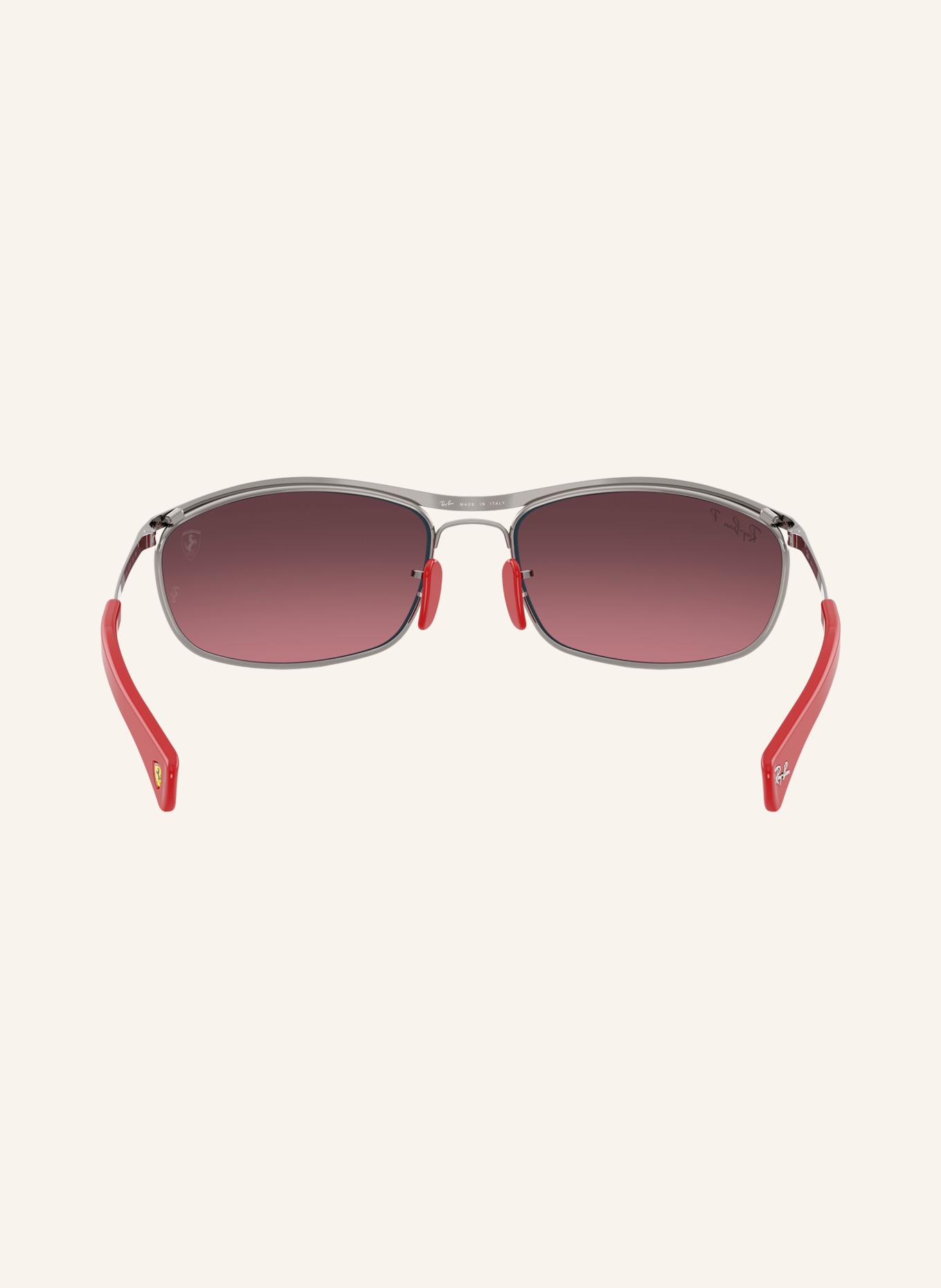 Ray-Ban Sunglasses RB3819M: GRAY/RED POLARIZED