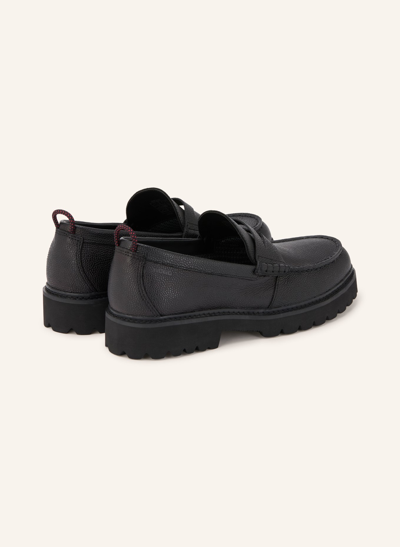 HUGO DRAVEN Penny loafer: BLACK
