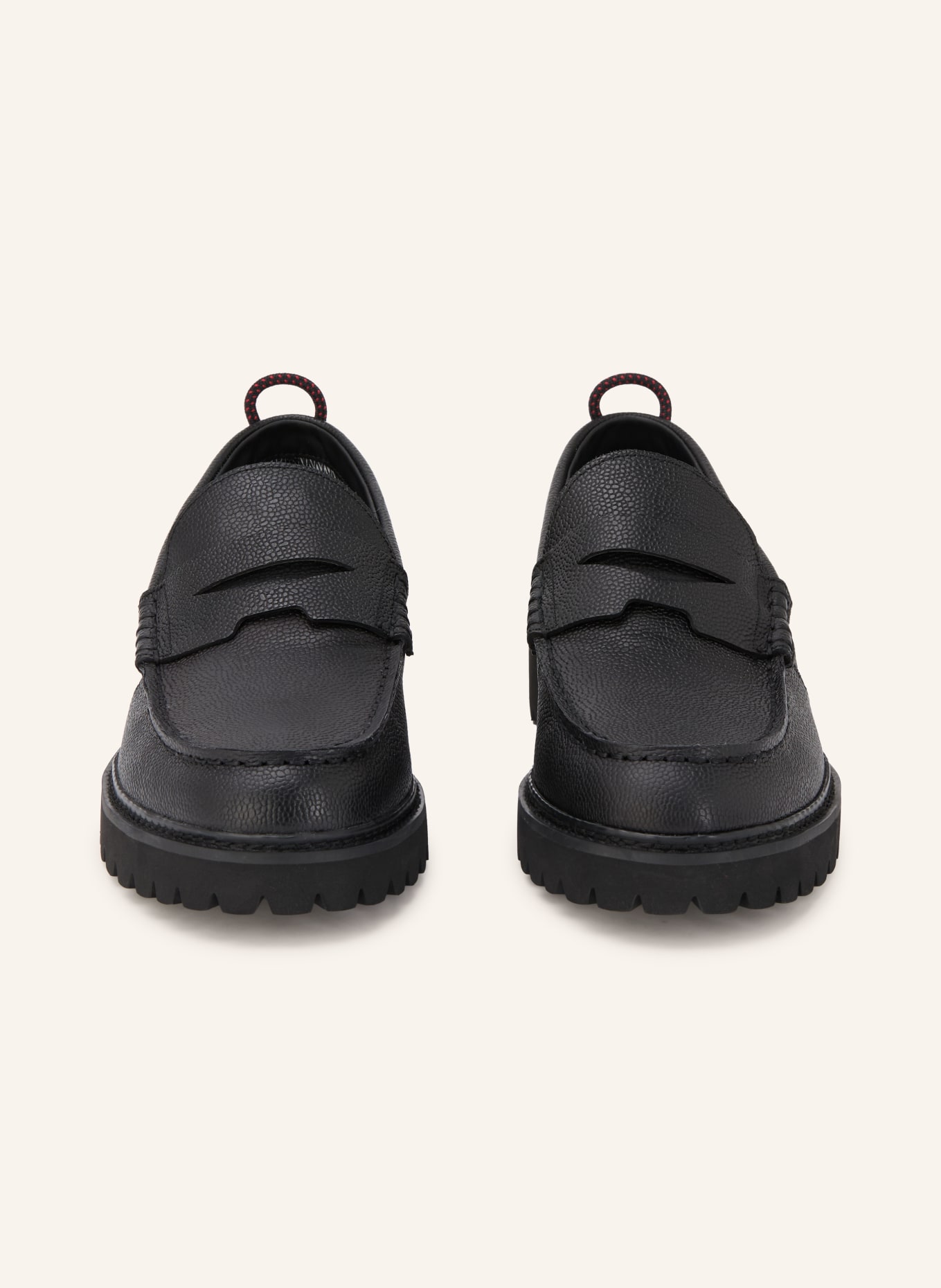 HUGO DRAVEN Penny loafer: BLACK