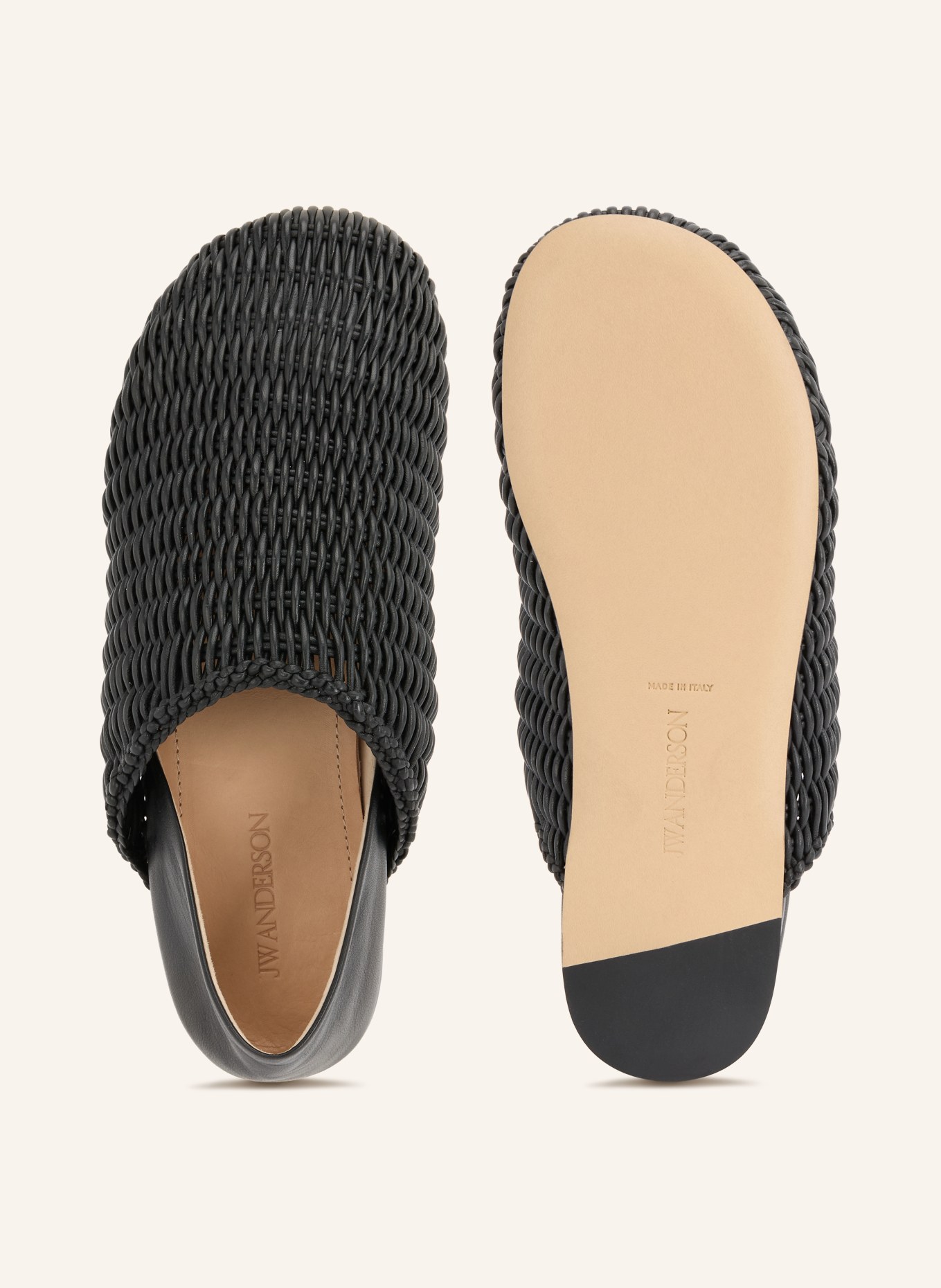 JW ANDERSON Pantofle: CZARNY