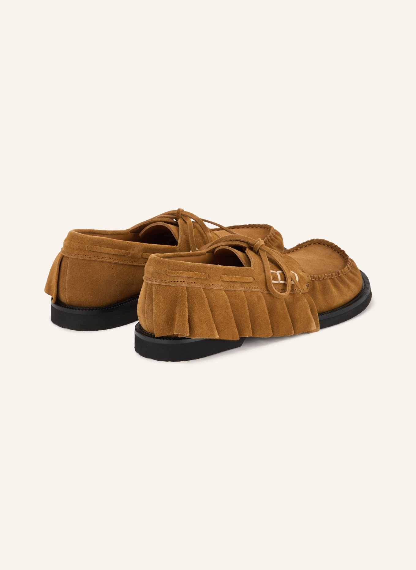 JW ANDERSON Bootsschuhe mit Rüschen: BRAUN