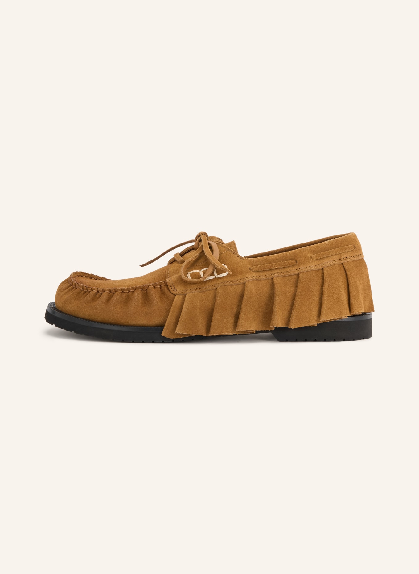 JW ANDERSON Bootsschuhe mit Rüschen: BRAUN