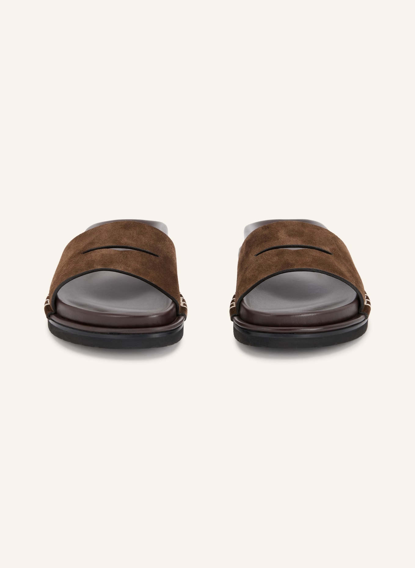JW ANDERSON Muiltjes: MARRON FONCÉ