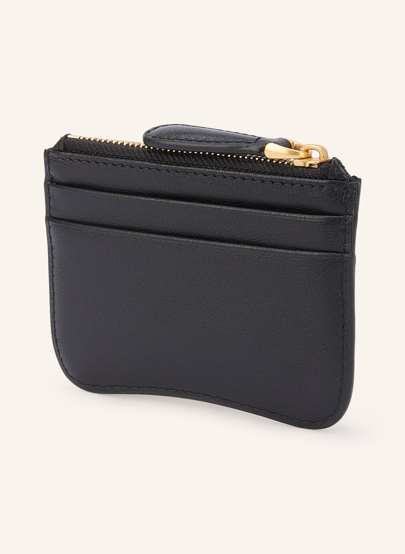 AMI PARIS Card wallet: BLACK / GOLD