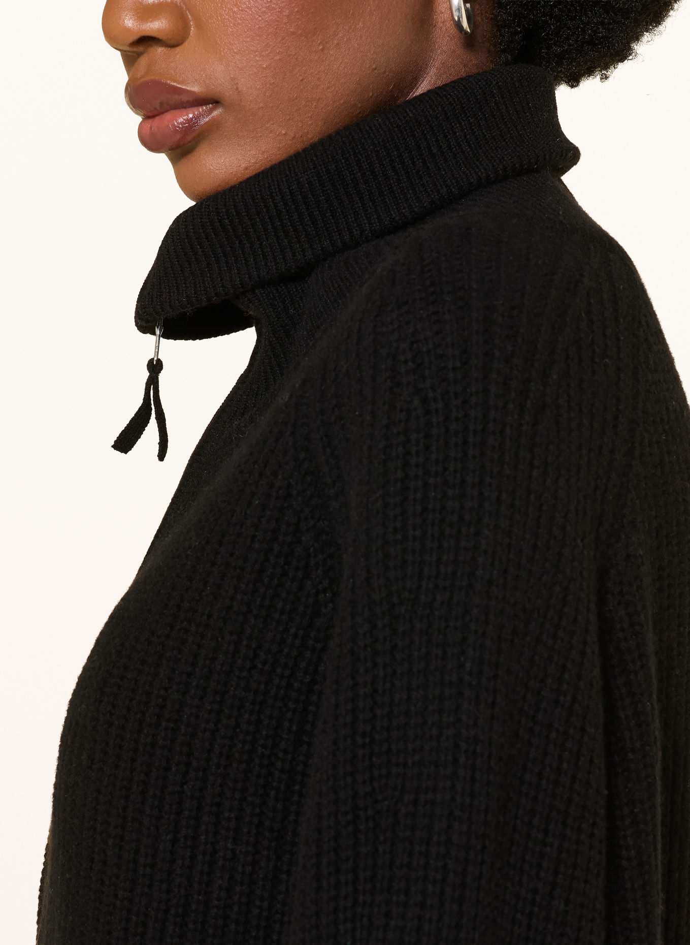 MRS & HUGS Vest met kasjmier: ZWART