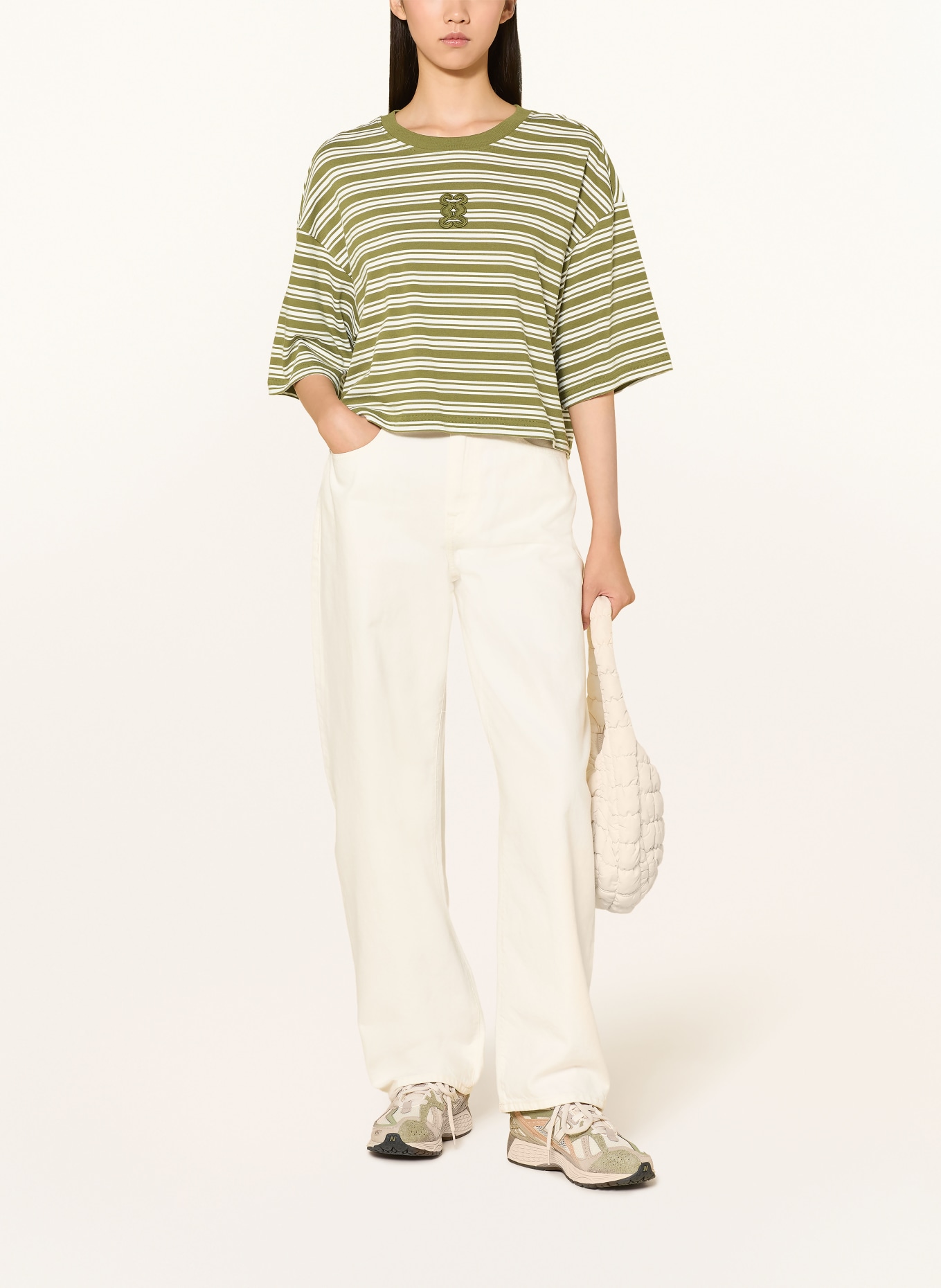 Smith & Soul T-Shirt: OLIV / WEISS