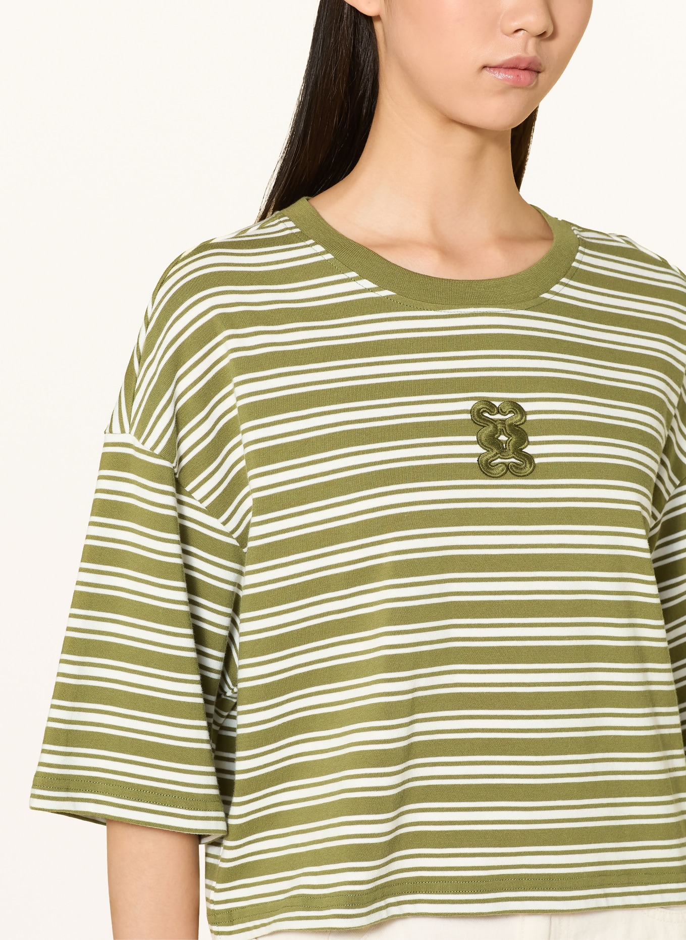 Smith & Soul T-Shirt: OLIV / WEISS