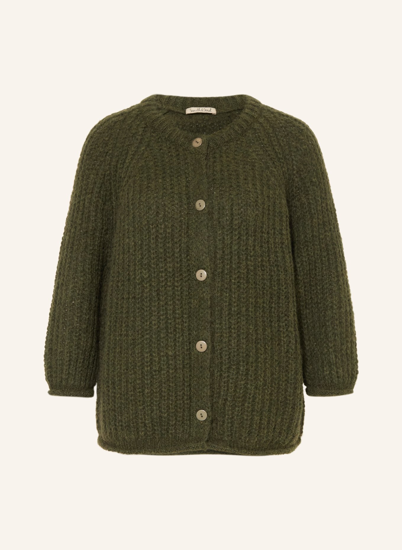 Smith & Soul Strickjacke: DUNKELGRÜN