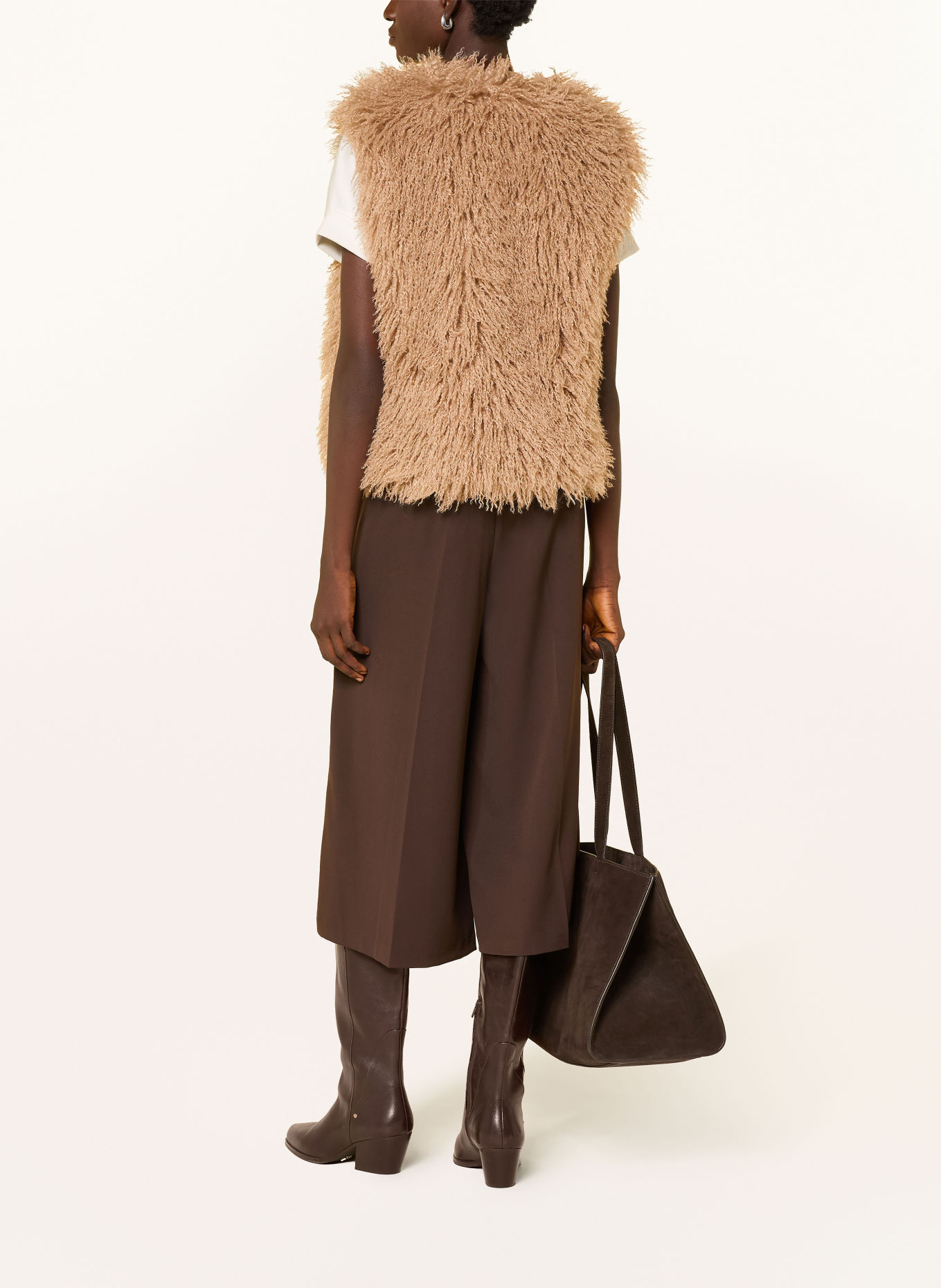 Smith & Soul Kunstfell-Weste: BEIGE