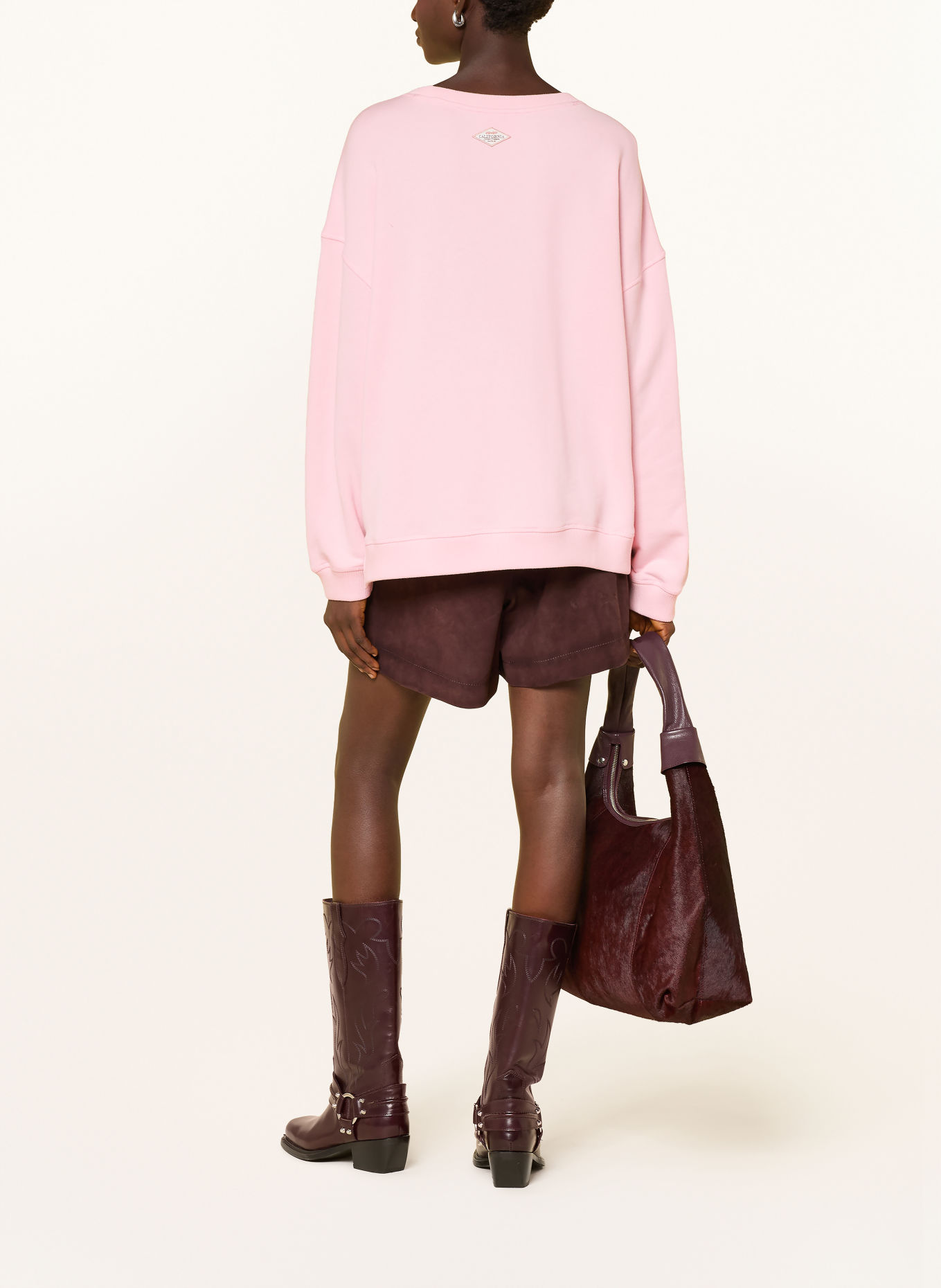 Smith & Soul Oversized-Sweatshirt: ROSA / BRAUN / DUNKELGRAU