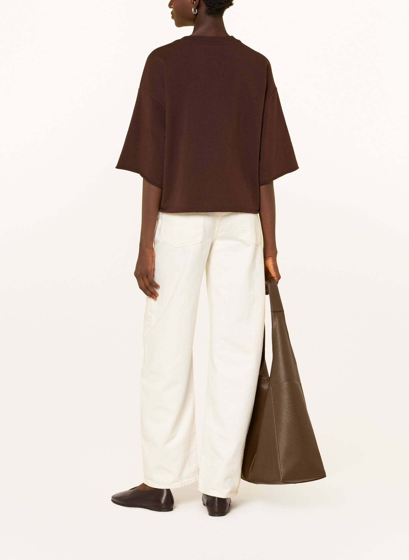 Smith & Soul Sweatshirt mit 3/4-Arm: DUNKELBRAUN / BRAUN / ECRU