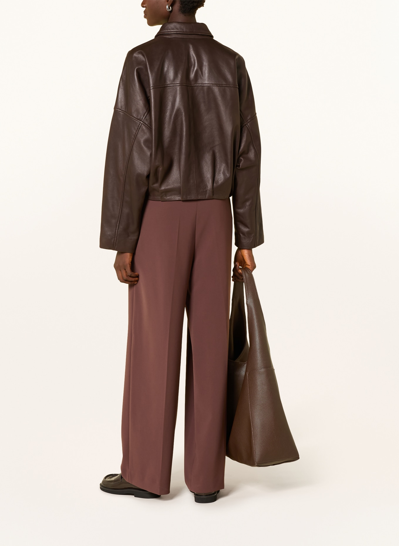 Smith & Soul Leather jacket: DARK BROWN