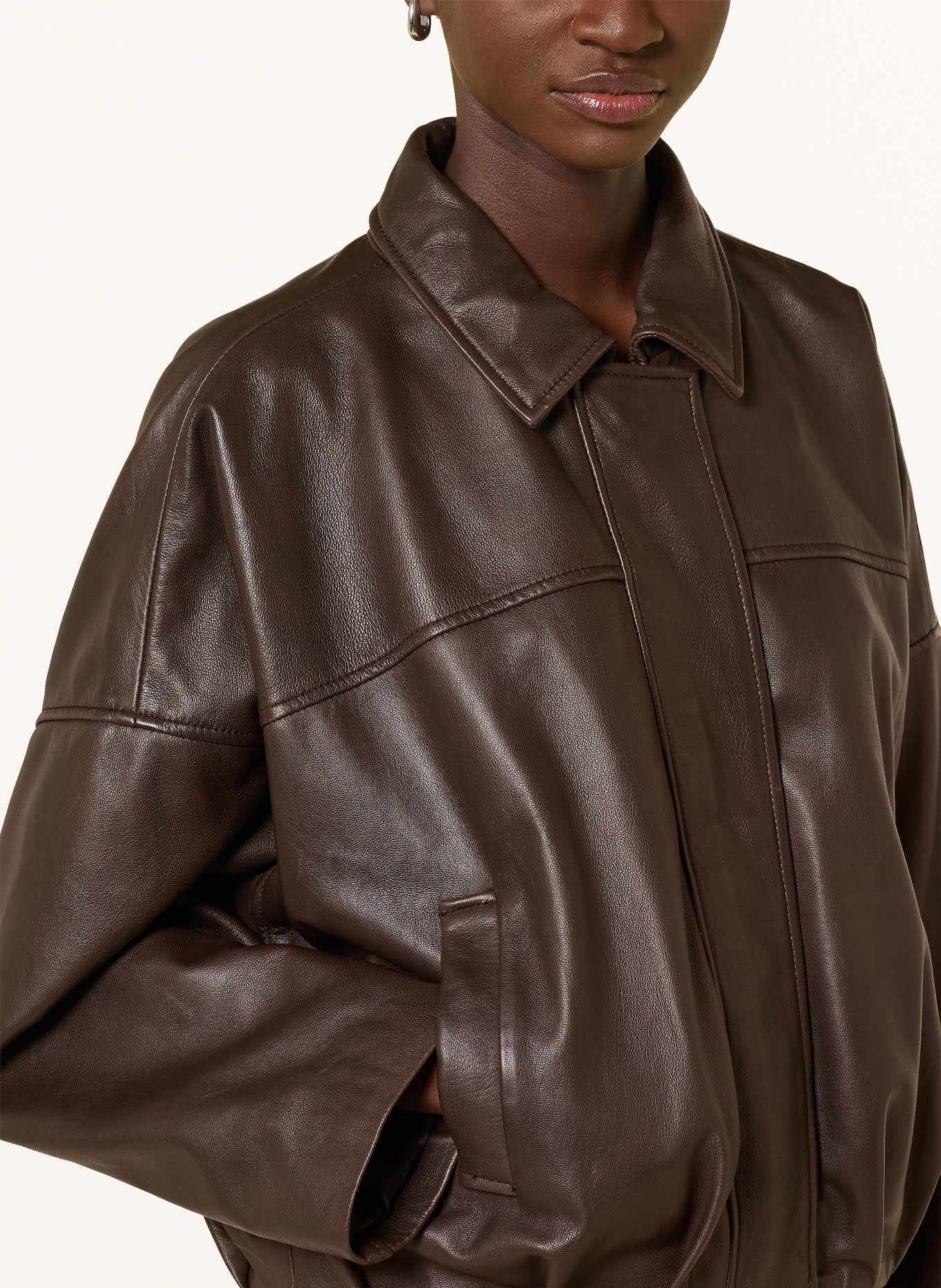 Smith & Soul Leather jacket: DARK BROWN