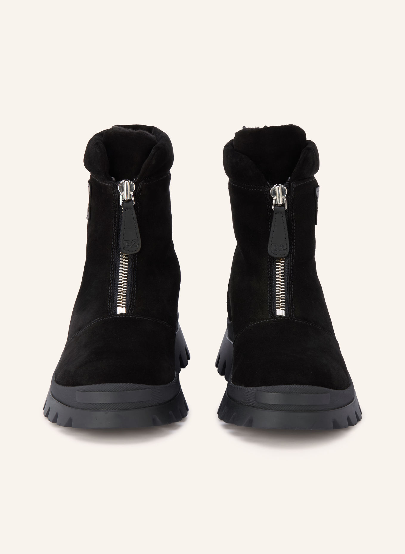 DSQUARED2 Boots: NOIR / ARGENT