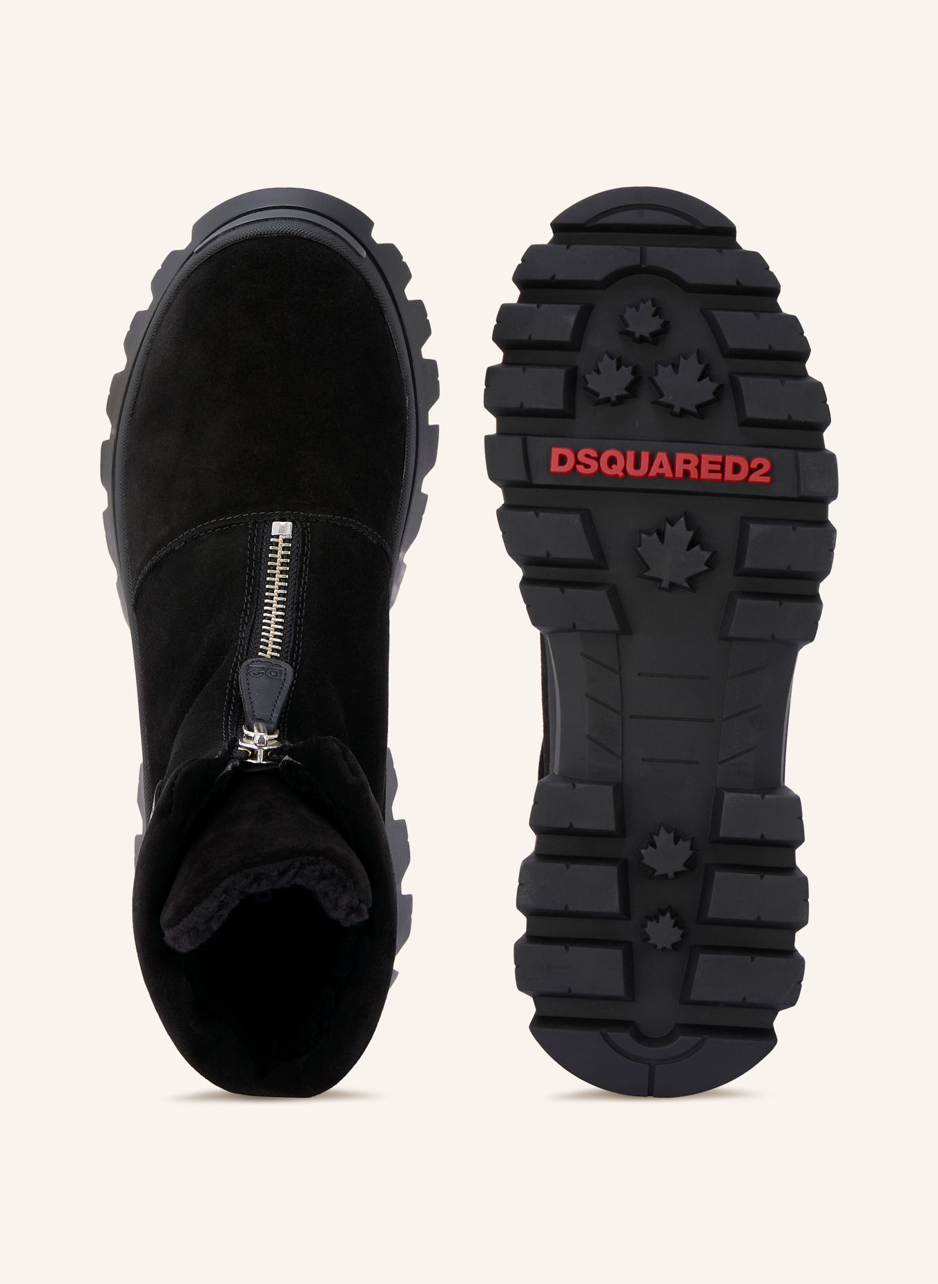 DSQUARED2 Boots: NOIR / ARGENT