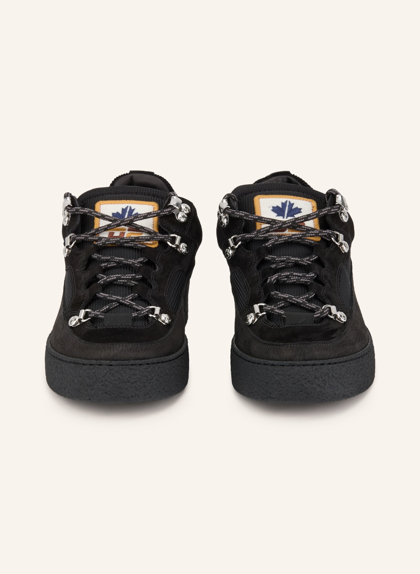 DSQUARED2 Sneaker: SCHWARZ / CAMEL / DUNKELBLAU
