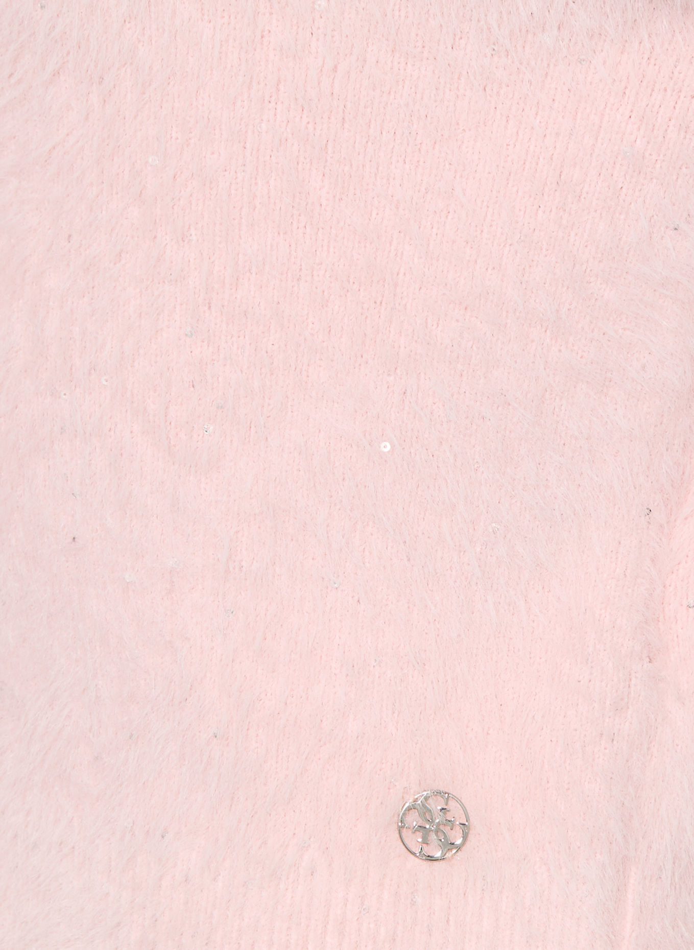 GUESS Turtleneck sweater with sequins: LIGHT PINK