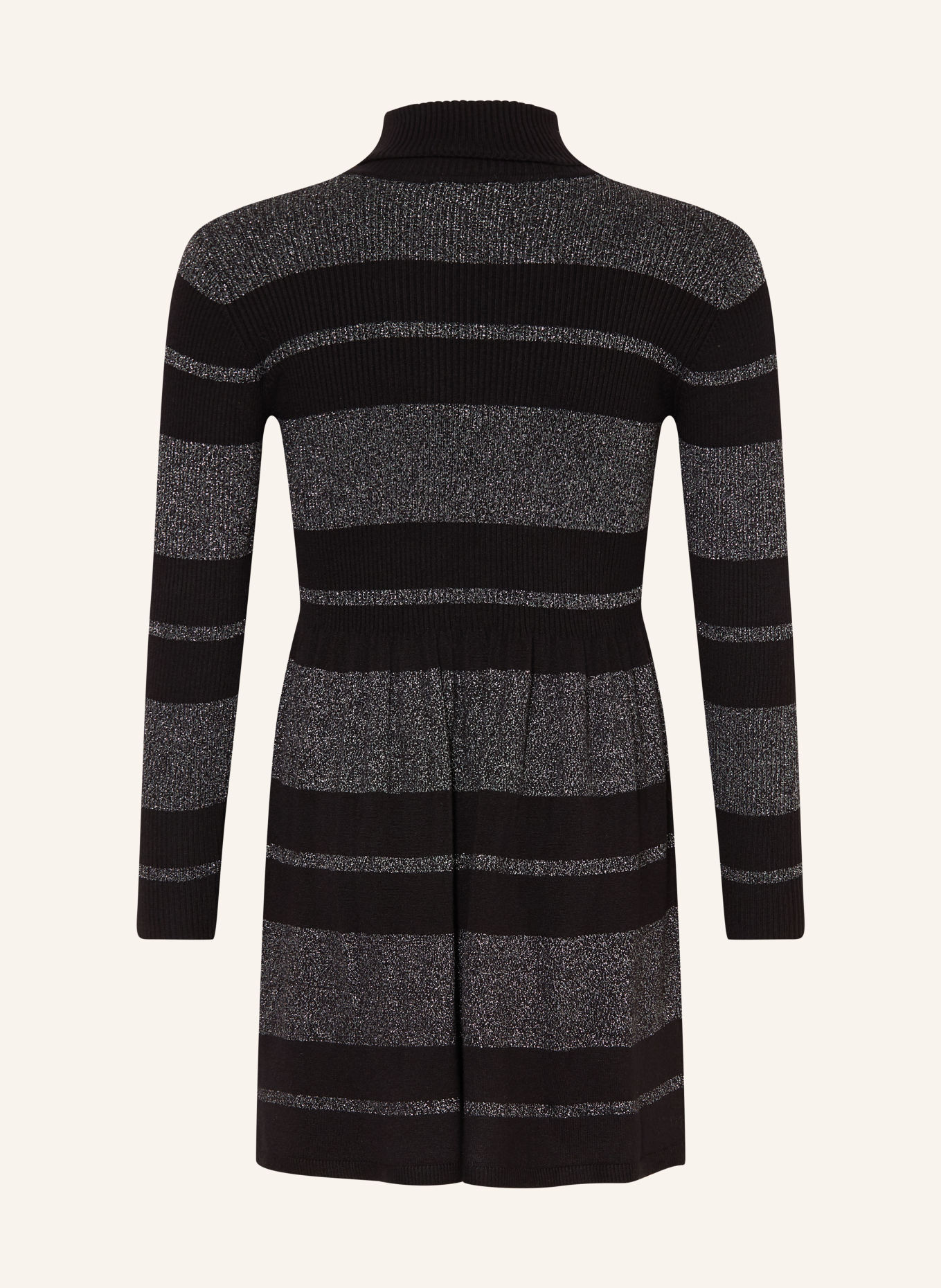GUESS Strickkleid mit Glitzergarn: SCHWARZ / SILBER