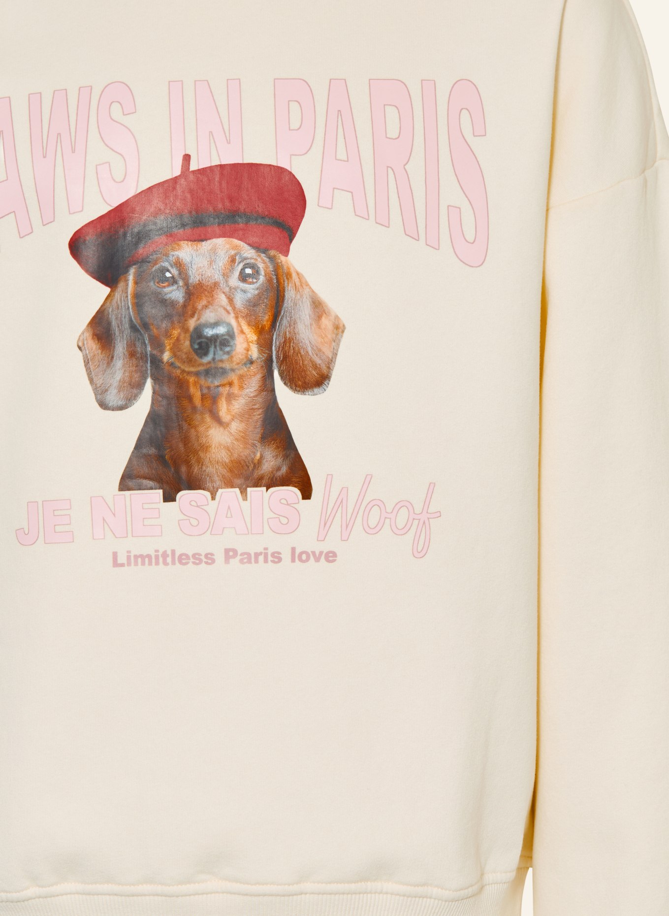ONLY Sweatshirt: CRÈME / BRUIN / ROZE