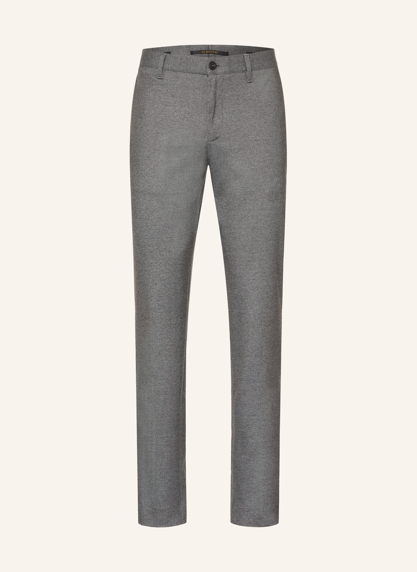 ALBERTO ROB Slim Fit Chinos: DARK GRAY / LIGHT GRAY