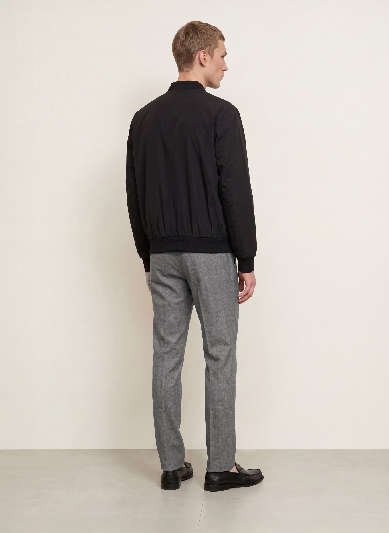 ALBERTO ROB Slim Fit Chinos: DARK GRAY / LIGHT GRAY