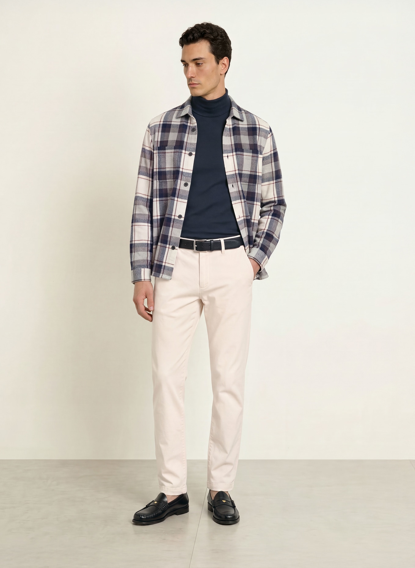 ALBERTO Chino LOU Regular Fit: ECRU