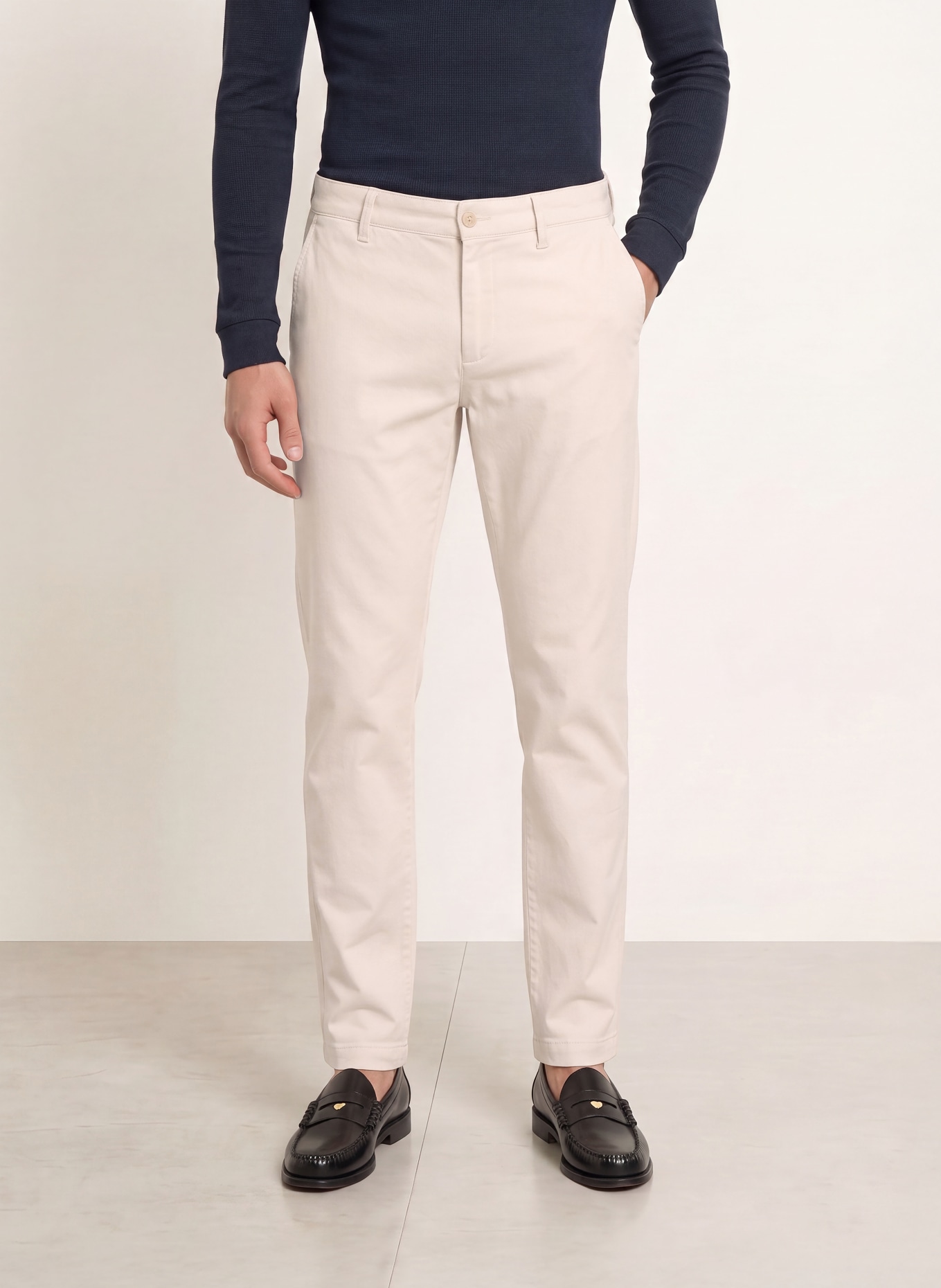 ALBERTO Chino LOU Regular Fit: ECRU
