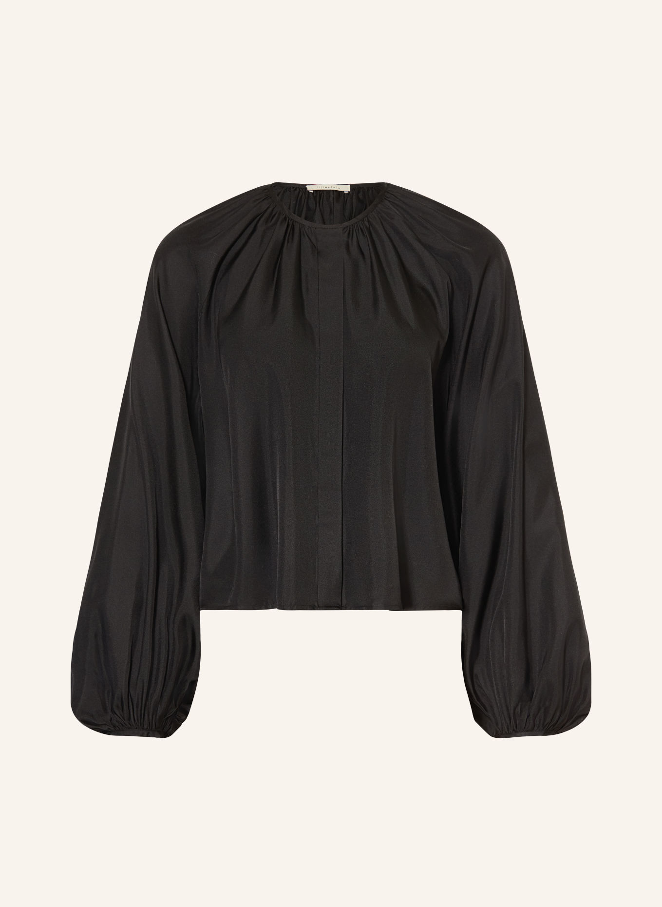 lilienfels Blouse en satin de soie: NOIR