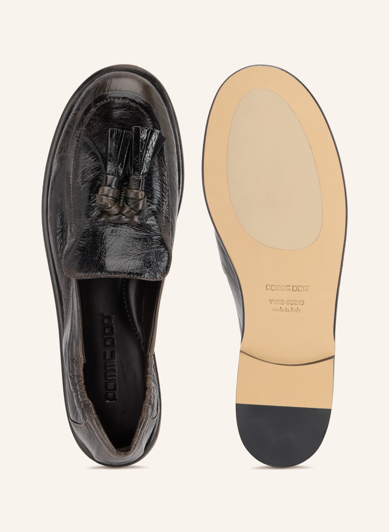 POMME D'OR MIA Loafers: BLACK