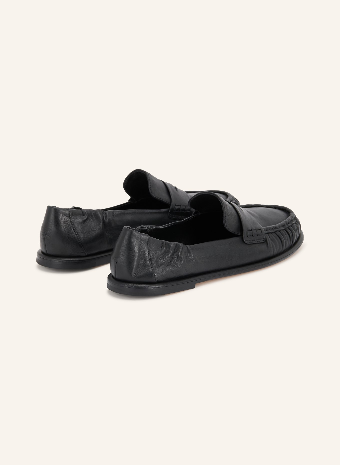 POMME D'OR MIA Penny loafer: BLACK