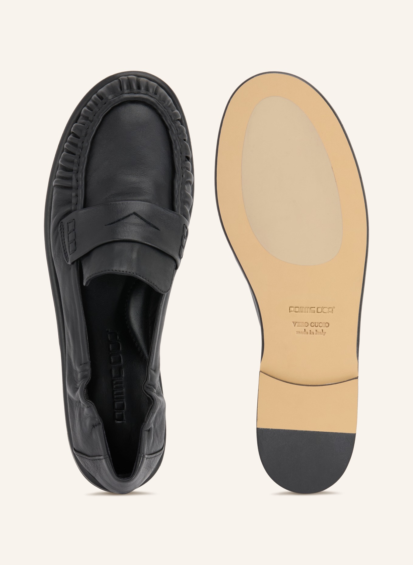 POMME D'OR MIA Penny loafer: BLACK