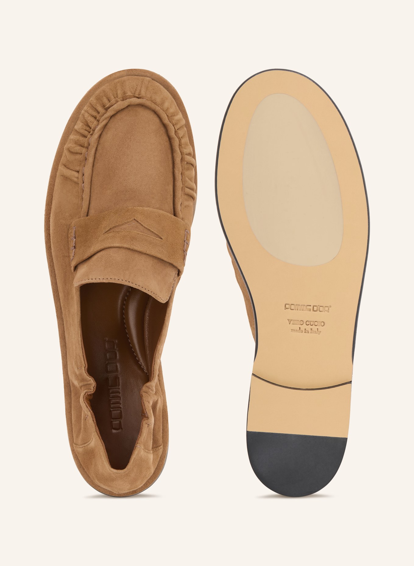 POMME D'OR MIA Penny loafer: BEIGE