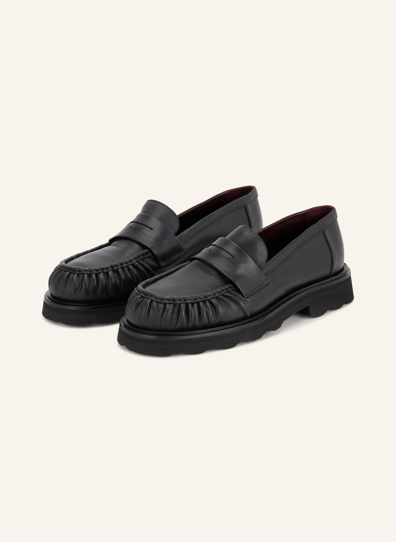 POMME D'OR Pennyloafer NICKY: ZWART