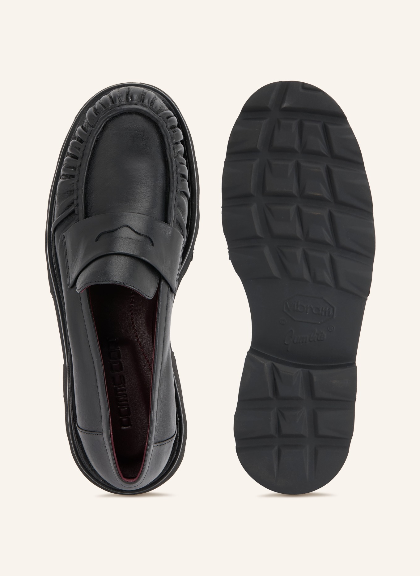 POMME D'OR Pennyloafer NICKY: ZWART