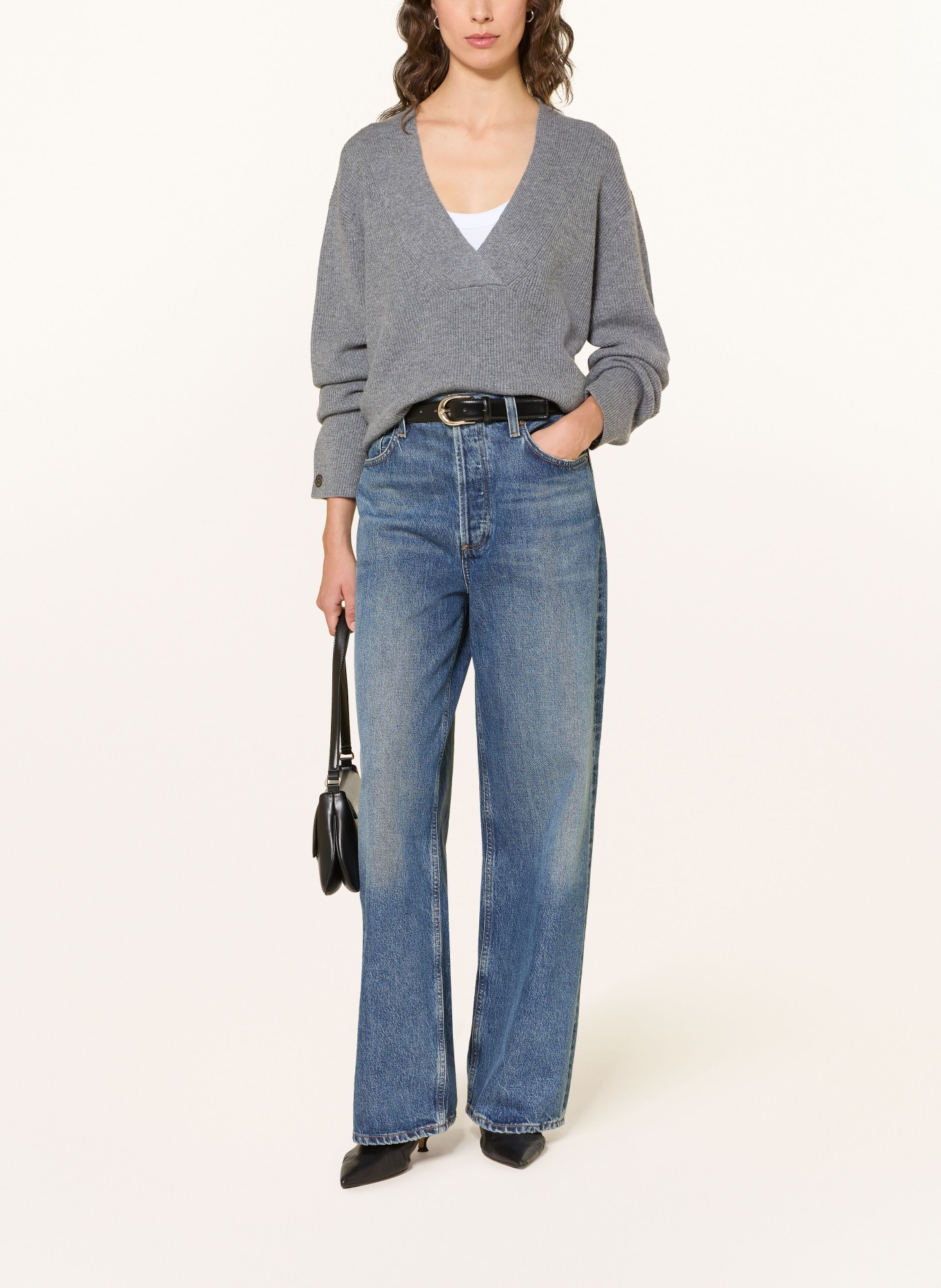 (THE MERCER) N.Y. Cashmere-Pullover: GRAU