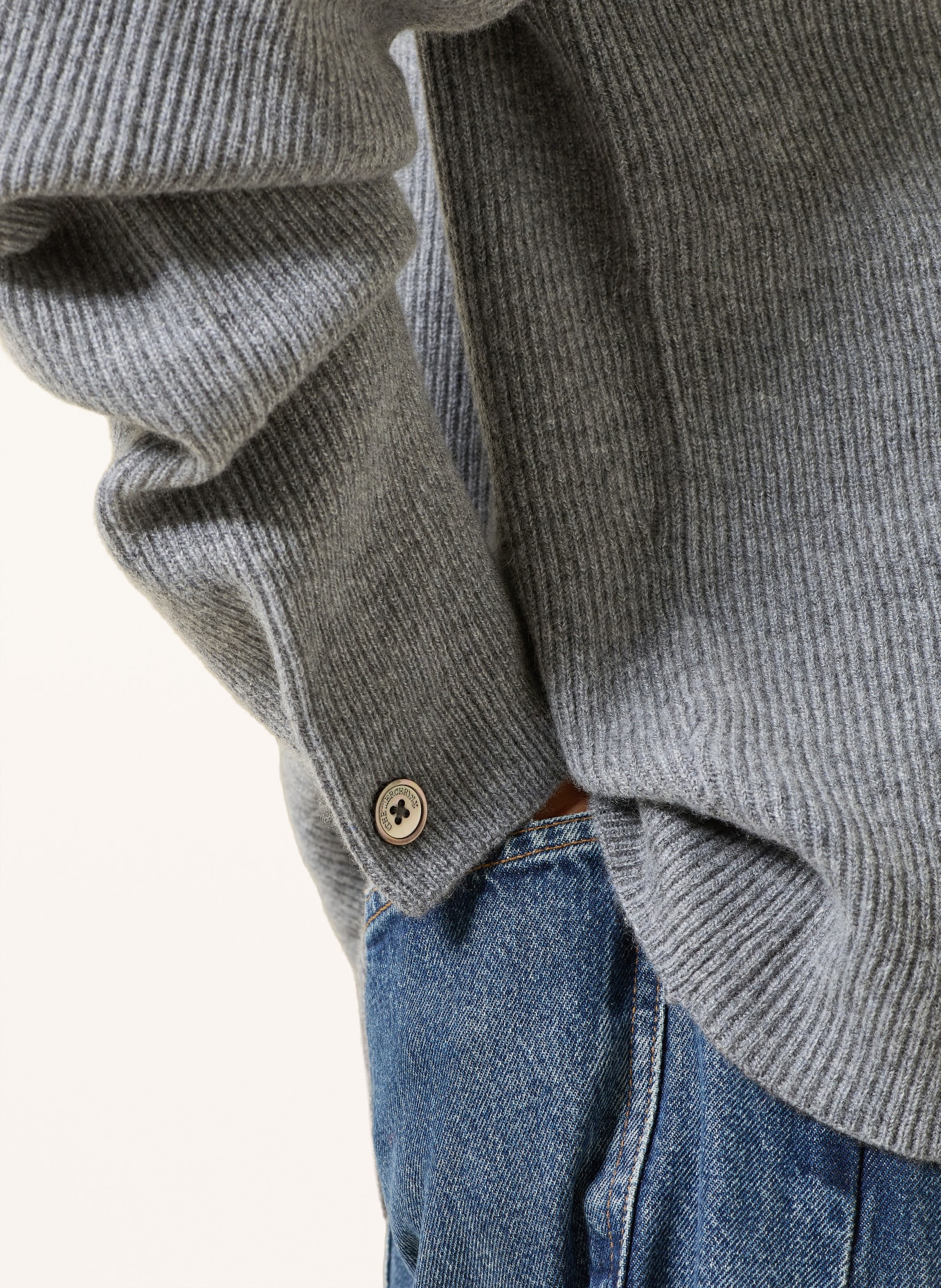 (THE MERCER) N.Y. Cashmere-Pullover: GRAU