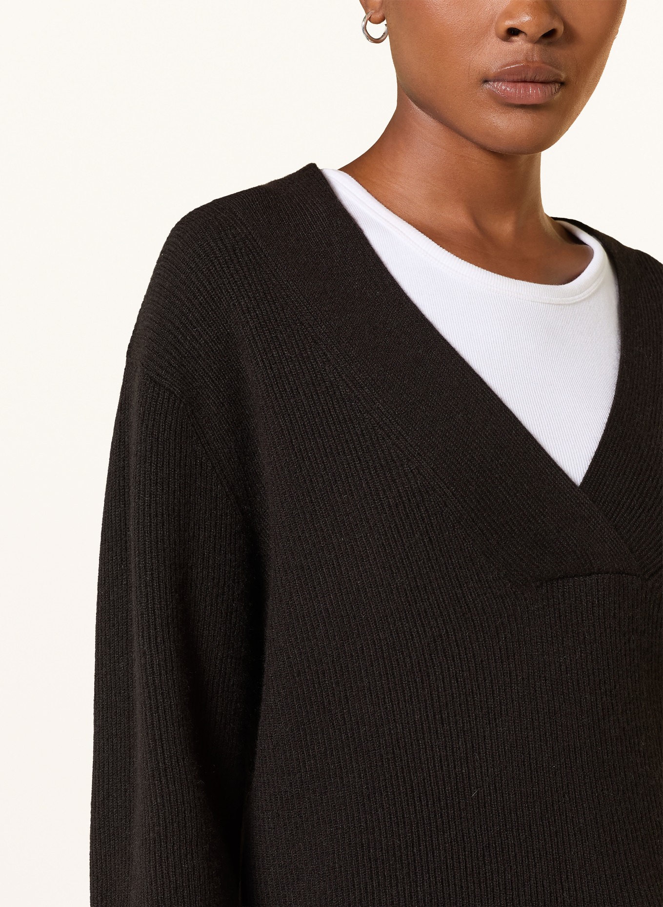 (THE MERCER) N.Y. Cashmere-Pullover: DUNKELBRAUN