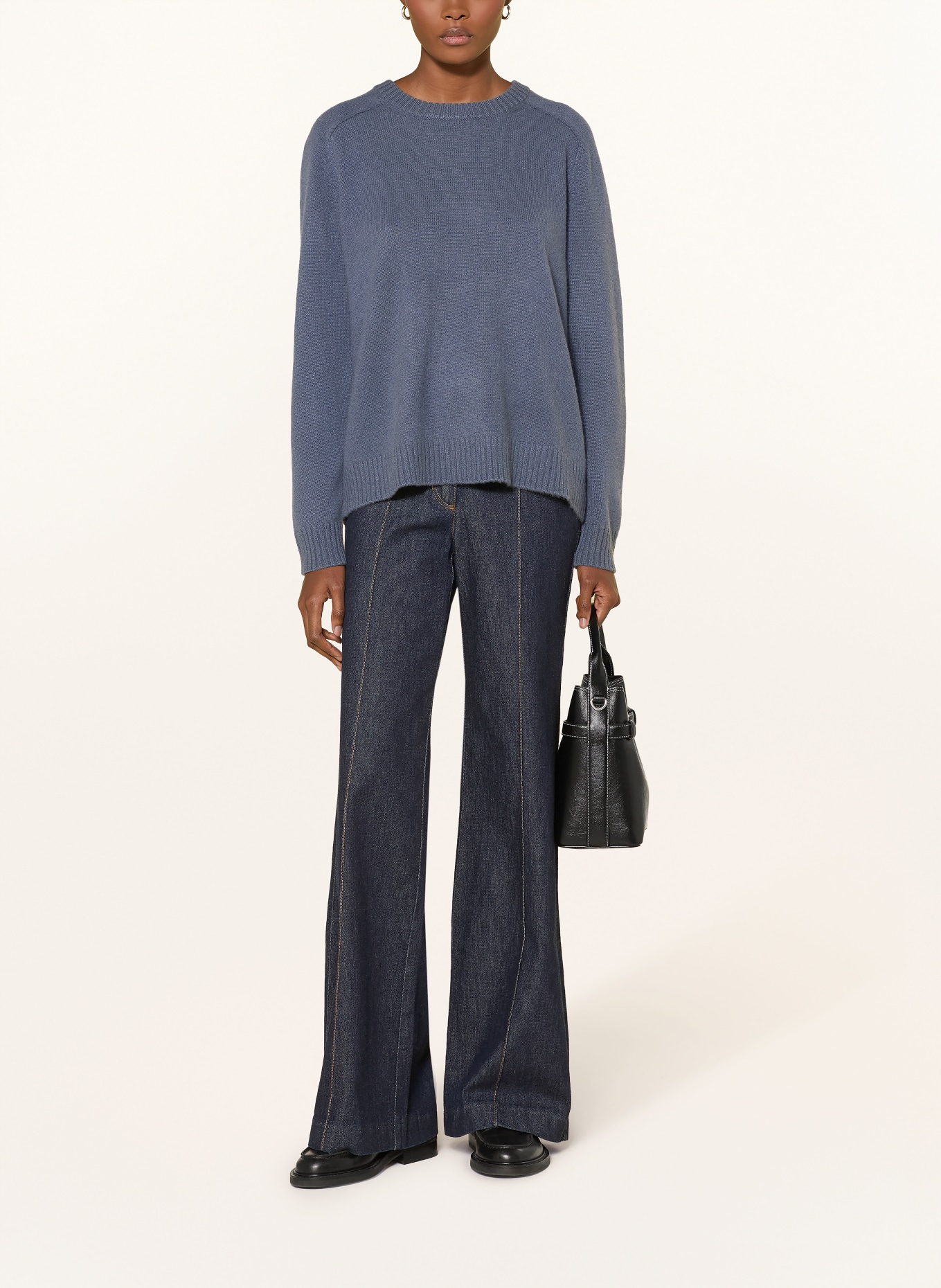 (THE MERCER) N.Y. Cashmere Sweater: BLUE GRAY