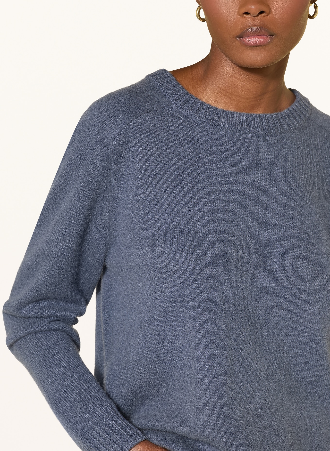 (THE MERCER) N.Y. Cashmere Sweater: BLUE GRAY
