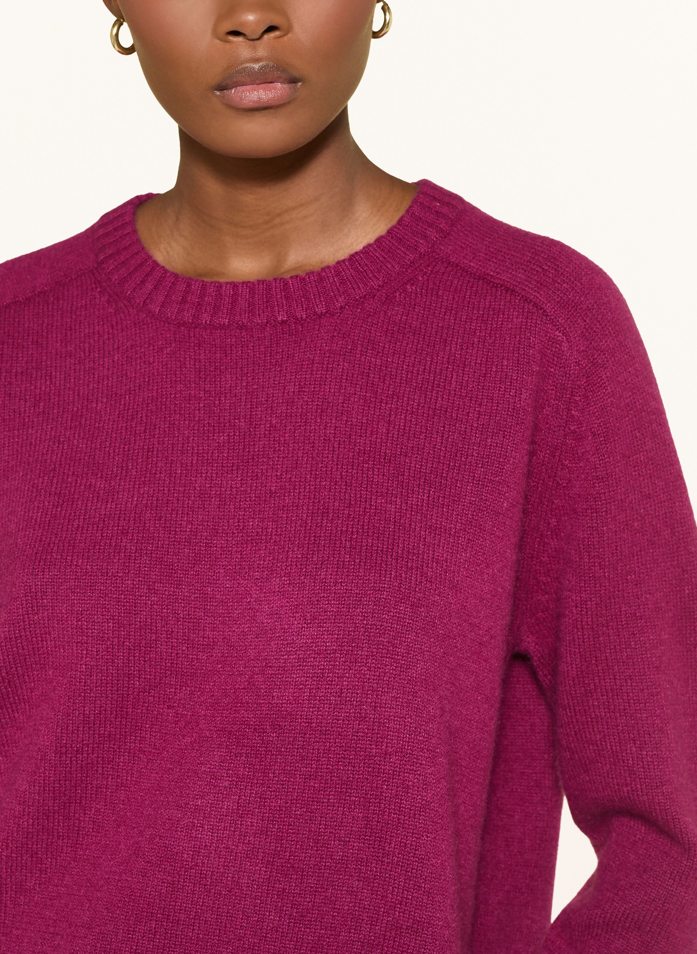 (THE MERCER) N.Y. Pull en cachemire: FUCHSIA