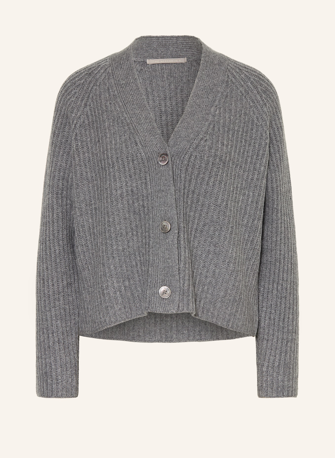 (THE MERCER) N.Y. Cashmere Cardigan: GRAY