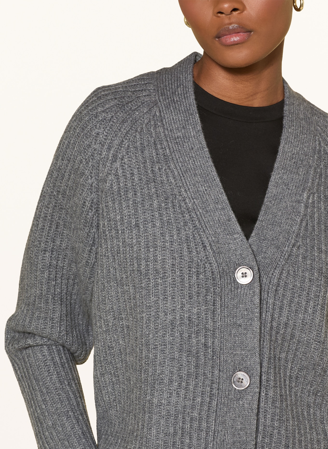 (THE MERCER) N.Y. Cashmere Cardigan: GRAY