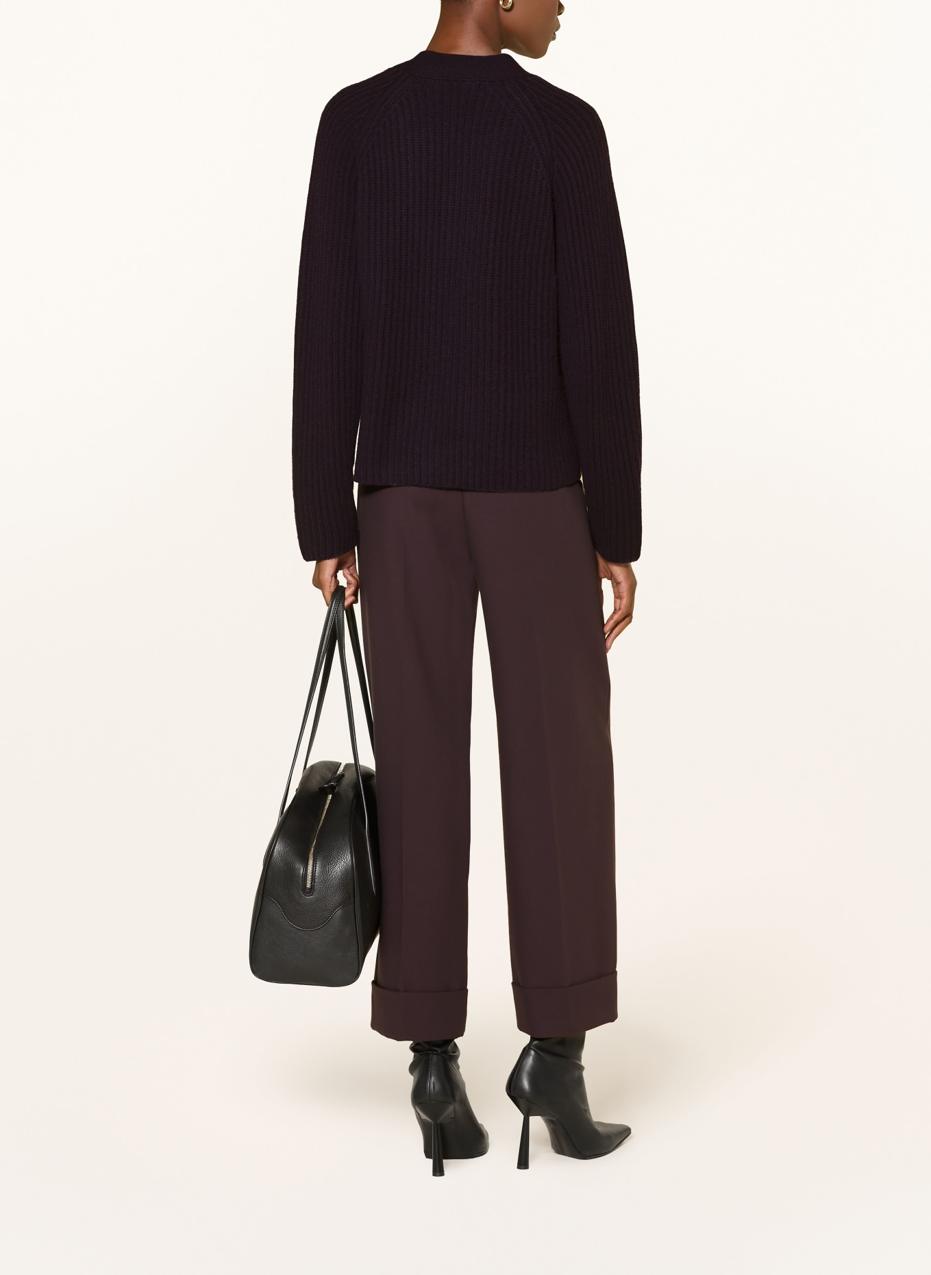 (THE MERCER) N.Y. Cashmere Cardigan: DARK PURPLE
