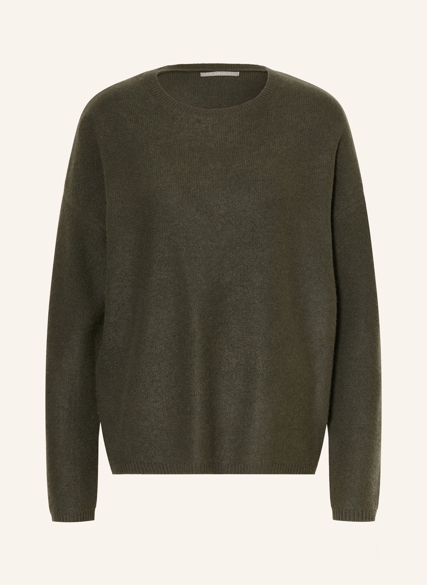 (THE MERCER) N.Y. Cashmere-Pullover: DUNKELGRÜN