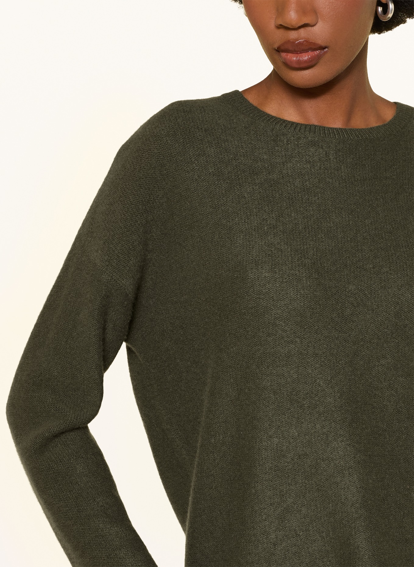 (THE MERCER) N.Y. Cashmere-Pullover: DUNKELGRÜN