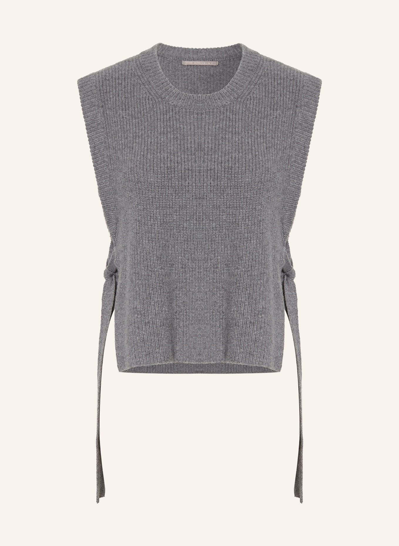 (THE MERCER) N.Y. Cashmere-Pullunder: DUNKELGRAU
