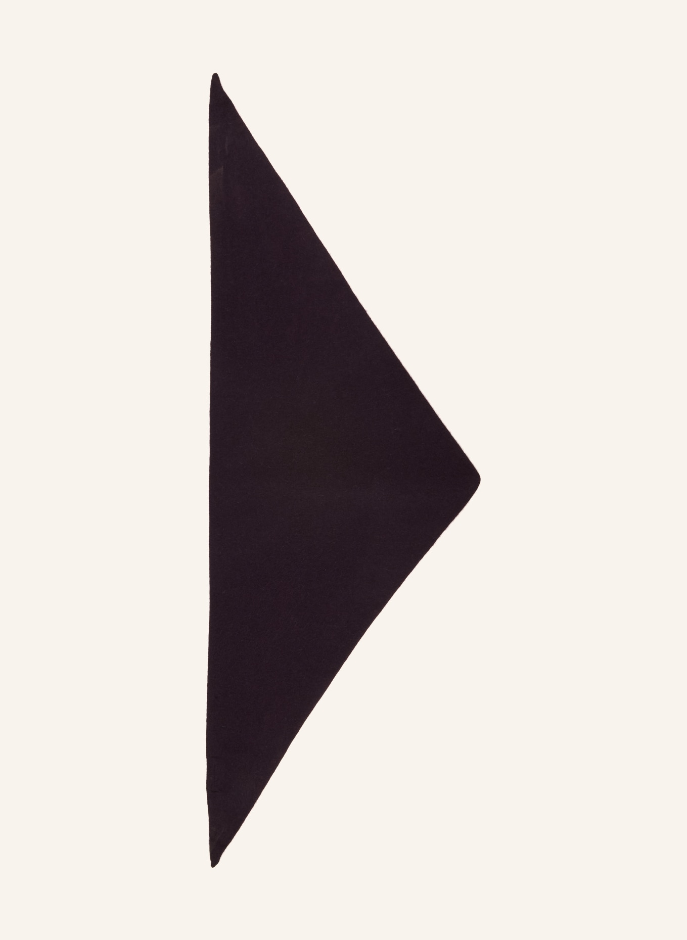 (THE MERCER) N.Y. Triangular cashmere scarf: DARK PURPLE